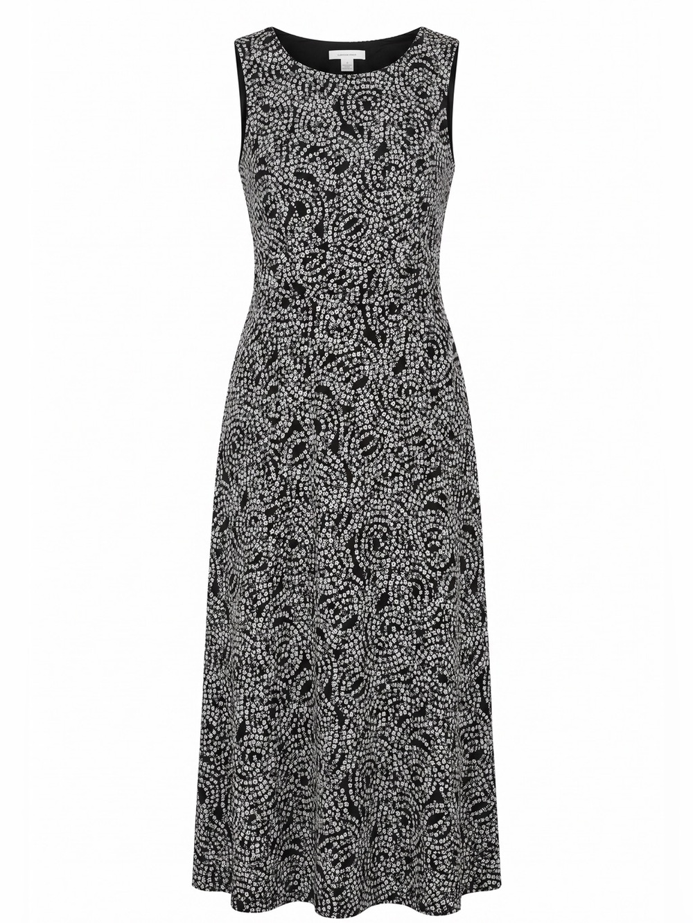 Chic Monochrome Midi Dress